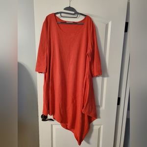 Bryn Walker ladies long tops Blue & Red Orange tops!  Duplicate sorry item sold!